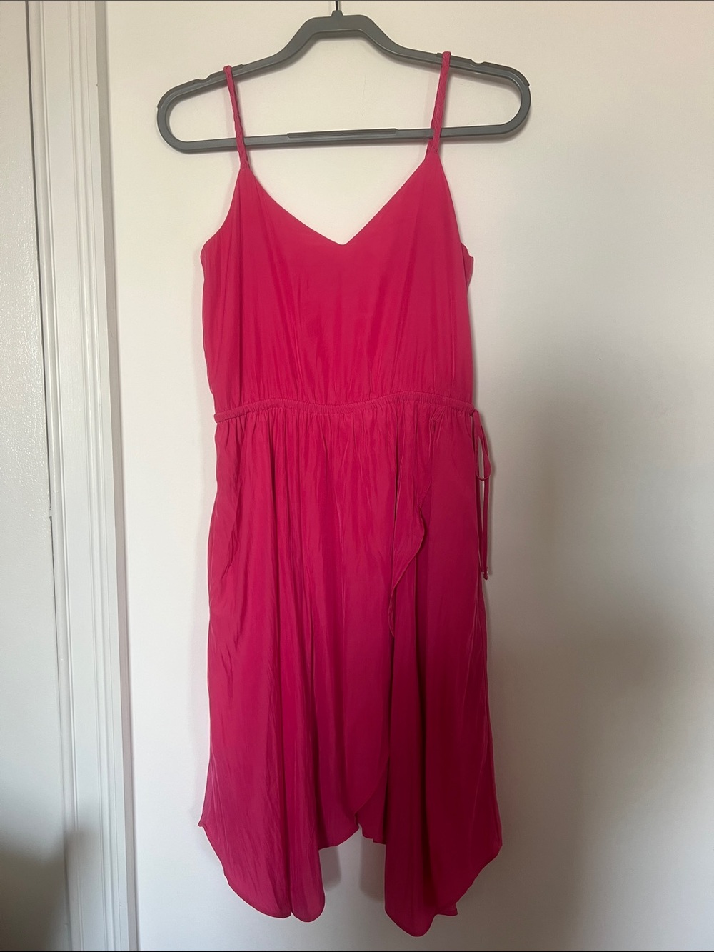 Women’s Bright Pink Spaghetti-Strap Casual Dress size 00 Gap